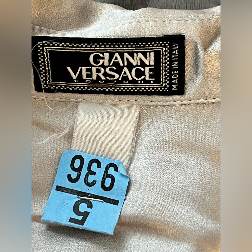 Versace Silk Grey Blouse